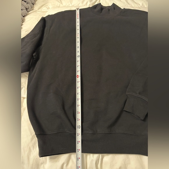 Skims Cotton Fleece Mock Neck Oversized Pullover - NWT - Size L - Picture 9 of 10